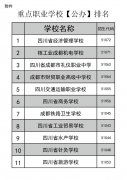 四川成都公办技校排名前十名